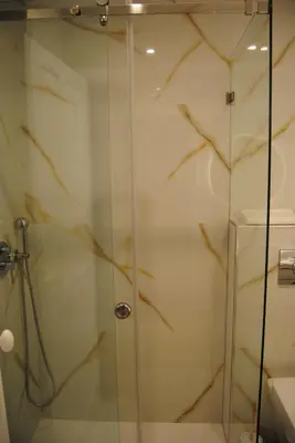 a shower with a glass door in a bathroom at Gaia Loves You - Serra do Pilar in Vila Nova de Gaia