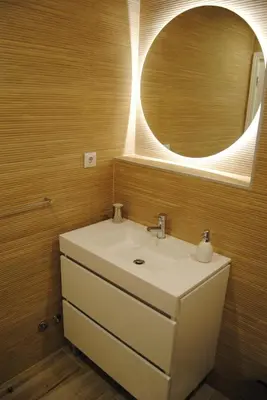 a bathroom with a sink and a mirror at Gaia Loves You - Serra do Pilar in Vila Nova de Gaia