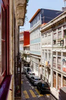 a view of a city street with cars parked at River Fleat 0 - Heart of Porto in Porto