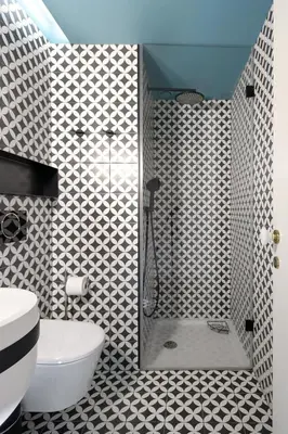 a bathroom with a shower with a toilet and a sink at HM - Infante Riverside Apartment C in Porto