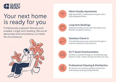 a brochure of a woman sitting in a chair with a plant at GuestReady - Stylish Haven near Porto Cathedral in Porto