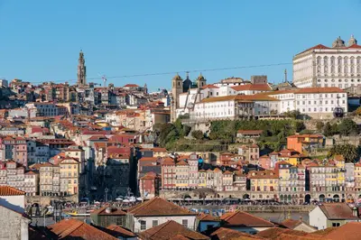 a view of a city with buildings on a hill at MyRiverPlace N 1 River View Porto apartments in Vila Nova de Gaia