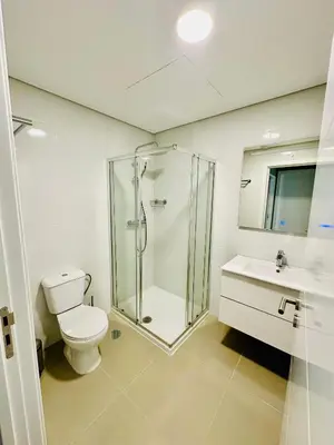 a bathroom with a shower and a toilet and a sink at House Real Companhia 55/53 in Vila Nova de Gaia