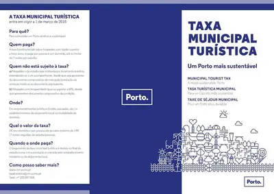 a brochure for a taipei municipal tribunal with a blue and white at Flower 45 Suite @ Rua das Flores in Porto