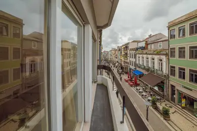 a view of a city street from a window at Santa Catarina Apartment by Hosty in Porto