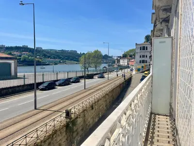 a view of a highway from a balcony of a building at Douro River Cozy Flats in Porto
