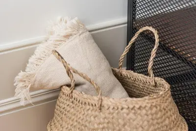 a tote bag is hanging on a wall at GuestReady - Oporto Temptation Apartment in Porto