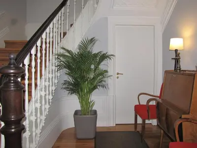 a staircase with a potted plant in a room at Koolhouse Porto in Porto