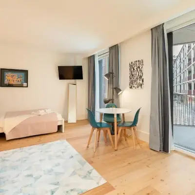 Urban Stylish Studio with Balcony