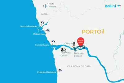 a map of dublin ireland with attractions at Paraíso City Stay I in Porto