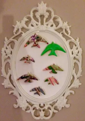 a white plate with a christmas tree on it at Cardosas Charming Apartment with Balconies in Porto