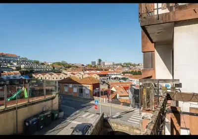 a view of a city from a building at Classic Charm of an Old Porto free parking in Vila Nova de Gaia