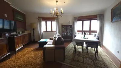 a living room with a couch and a table at Classic Charm of an Old Porto free parking in Vila Nova de Gaia