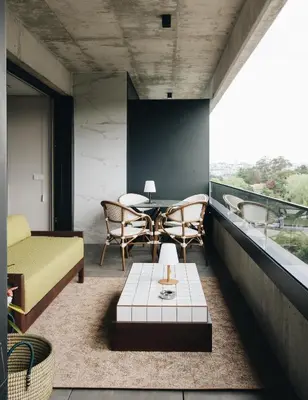 a living room with a couch and a table at Flair Living in Vila Nova de Gaia