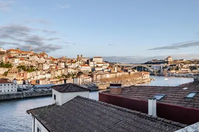 a view of a city with a river and buildings at Quinta de Sao Marcos Suite Deluxe in Vila Nova de Gaia