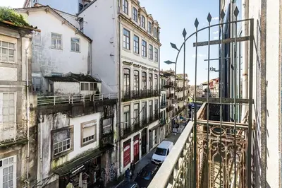 a view of a city street with buildings at Cimo Apartments - Center Porto in Porto