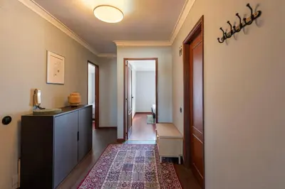 a hallway with a room with a desk and a door at NEW! The Porto Wine Cellars Penthouse in Vila Nova de Gaia