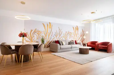 a living room with a couch and a table at Bonjardim Signature Apartment 4B in Porto