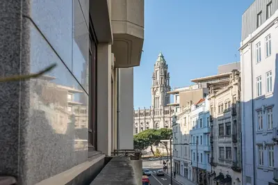 an open window with a view of a building at GuestReady - Rivoli Studio in Porto