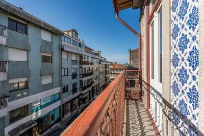 a view from a balcony of a building at GuestReady-Cozy Duplex in Porto's Vibrant Heart in Porto