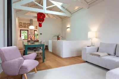a living room with a couch and a table at Riverfront Heritage House in Vila Nova de Gaia