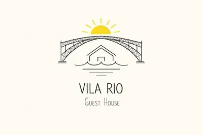a logo for villa rico just house at Vila Rio Guest House in Vila Nova de Gaia
