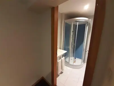 a bathroom with a sink and a mirror at Pachecos in Porto