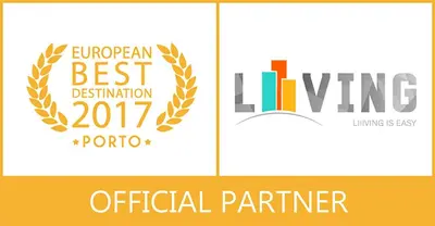 a logo for an official partner and a living premier at Liiiving in Porto | Ribeira Boutique Apartment in Porto