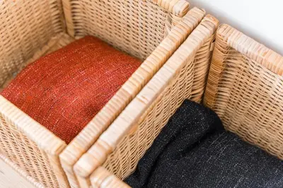 a basket filled with lots of different colored towels at GuestReady - Cosy spot near Porto city centre in Porto