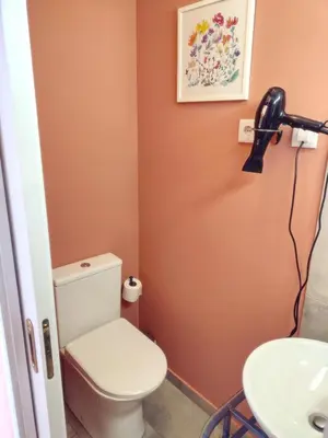 a bathroom with a toilet and a sink at Oporto Centre Clean & Cozy Apt 2 in Porto