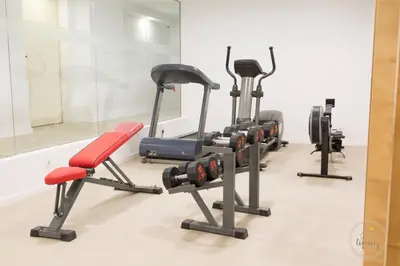 a row of exercise bikes in a gym at Oporto Ceuta Residences - Residence 8 by We Do Living in Porto