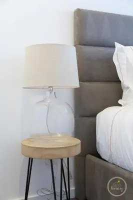 a table with a lamp on it next to a bed at Oporto Ceuta Residences - Residence 8 by We Do Living in Porto