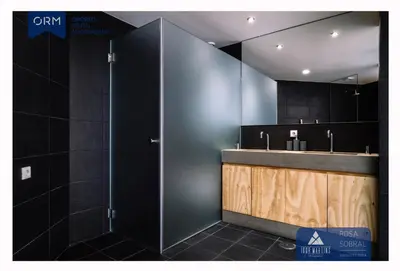 a bathroom with a sink and a mirror at ORM - Bainharia Apartment in Porto