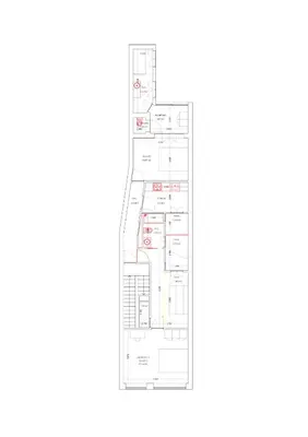 a floor plan of the proposed extension to a house at APorTo - 2 Suites in Porto