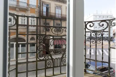 a view of a building from a window at APorTo - 2 Suites in Porto