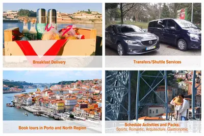 a collage of pictures of cars and cities at Liiiving in Porto | Central Secret Balcony in Porto