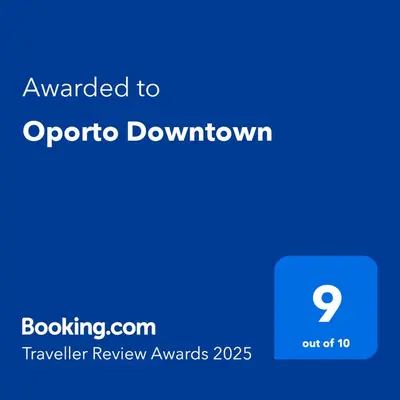 a screenshot of a phone with the text upgraded to ontario downturn at Oporto Downtown in Porto
