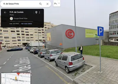 a rendering of a parking lot with cars parked at Cozy Apartment Casa da Música in Porto
