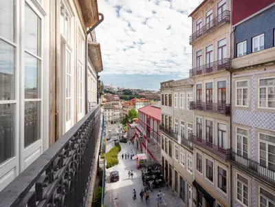 a view of a city street from a building at FAISAMA • Porto Apartments in Porto