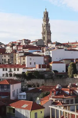 a city with a clock tower in the background at HM - OPorto City View in Porto