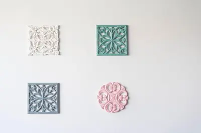 a group of three stud earrings in silver and pink at Fontaínhas Stylish Apartment by DA'HOME in Porto