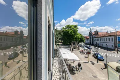 a view of a street from a window of a building at Casa São Lázaro by Oporto Soul in Porto