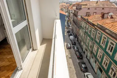 a view of a city street from a building at Big Families & Groups Bonjardim views 5 bedrooms 3 bathrooms in Porto