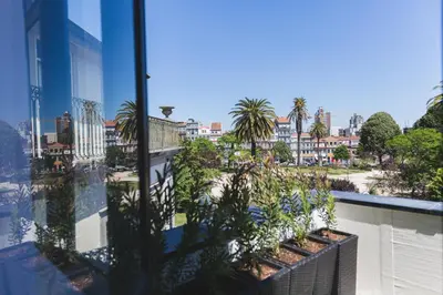 a view of a city from the balcony of a building at Aposentus - Skyline Porto in Porto