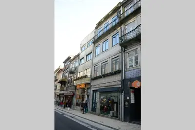 a group of buildings on a city street at Softly Porto in Porto