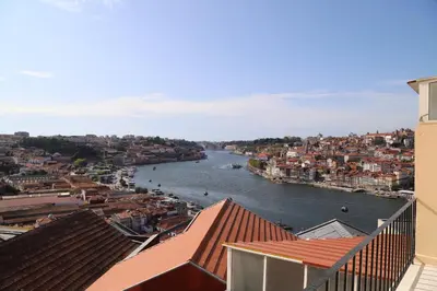 a view of a river from a city at Casa do Pilar - D Maria Pia in Vila Nova de Gaia