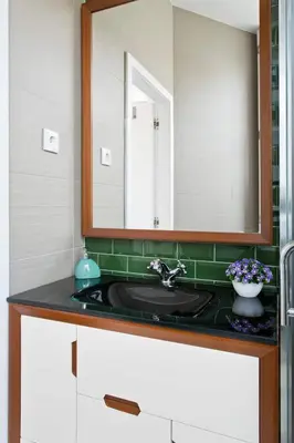a bathroom with a sink and a mirror at ON Apartments - Center in Porto