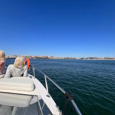 a group of people on a boat in the water at Douro4sailing in Porto