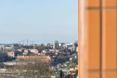 a view of a city from a window at GuestReady - Candal Big Watch in Vila Nova de Gaia