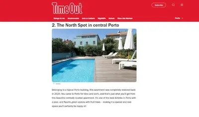 a website of a hotel with a swimming pool at North Side in Porto